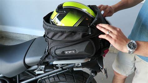 how to attach a motorcycle tail bag